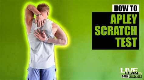 scratch test hand|how to do apley scratch test.